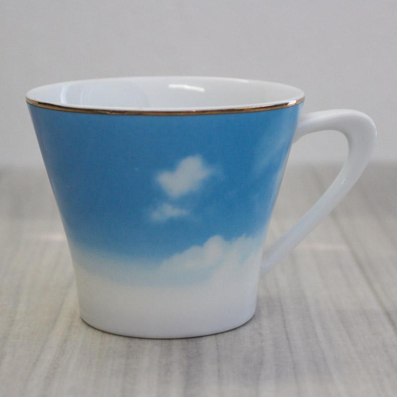 カップ&ソーサー 洋食器 青 ブルー 空色 水色 スカイブルー カフェ
