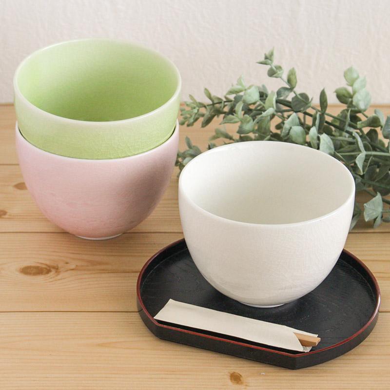 やさしい和色の貫入小抹茶碗（3色選択） / 抹茶碗 小さめ抹茶碗