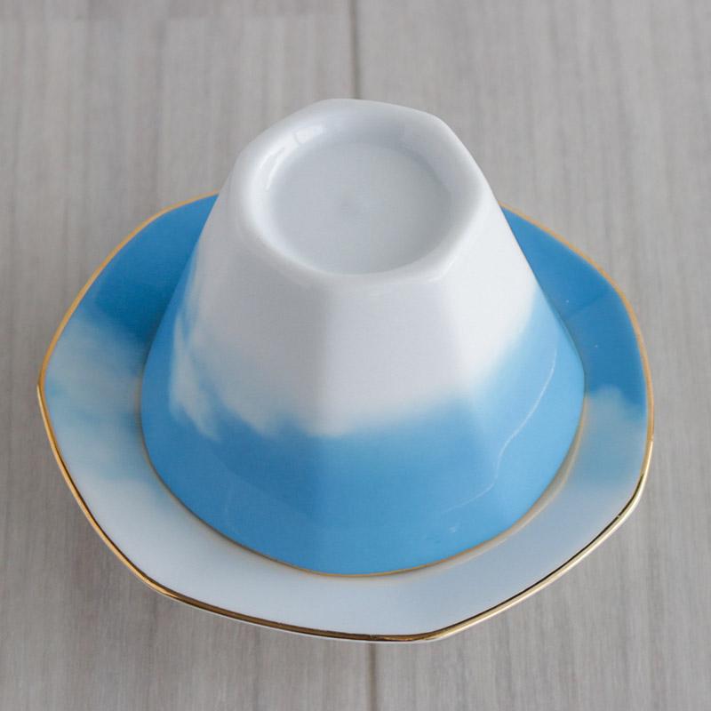 デザートカップ カップ&ソーサー 青 ブルー 空色 水色 スカイブルー