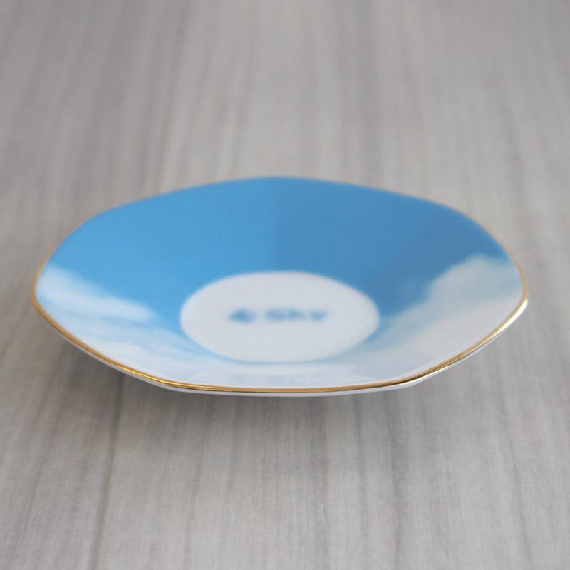 デザートカップ カップ&ソーサー 青 ブルー 空色 水色 スカイブルー