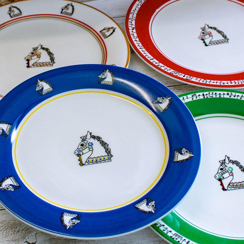 プレート 皿 洋食器 ミート皿 ディナー皿 馬 ホビーホース 動物