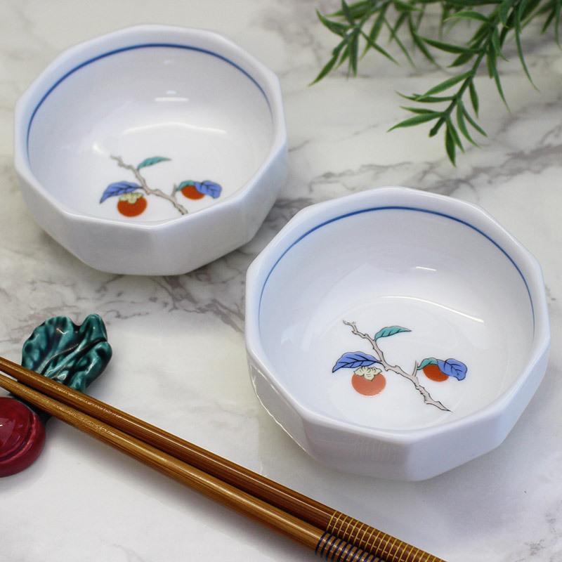 香泉作 柿柄 ねじり小付 / 珍味 小鉢 酒肴 漬物 豆鉢 豆皿 ディップ 