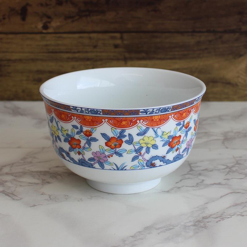 平安 京泉 清水焼 京焼 京泉窯 唐草 丼 どんぶり 小丼 6点セット 鉢 深