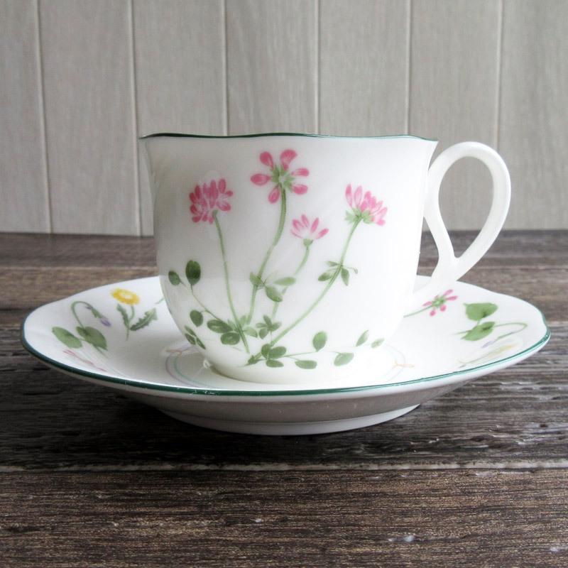 HOYA 3種の野の花 カップ＆ソーサー / ホヤ 保谷 コーヒーカップ