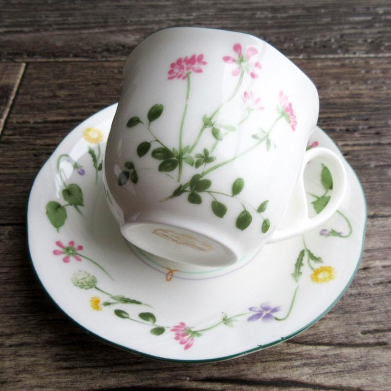 HOYA 3種の野の花 カップ＆ソーサー / ホヤ 保谷 コーヒーカップ