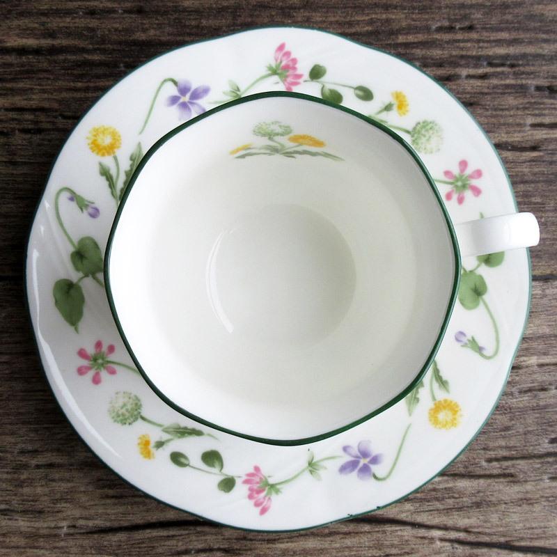 HOYA 3種の野の花 カップ＆ソーサー / ホヤ 保谷 コーヒーカップ