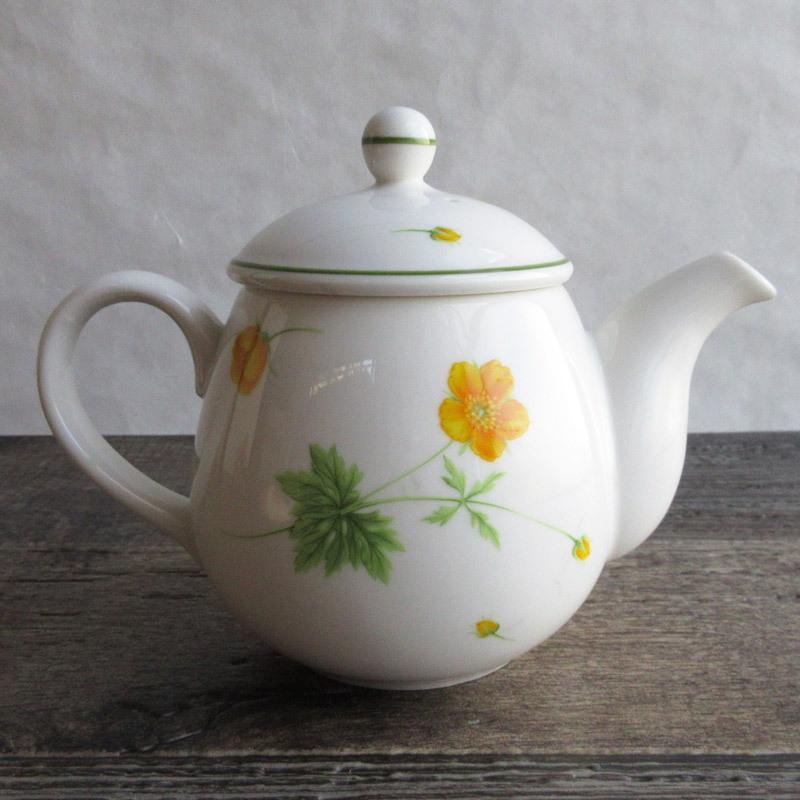 hiromichi nakano（ヒロミチナカノ） ティーポット 黄色い花柄