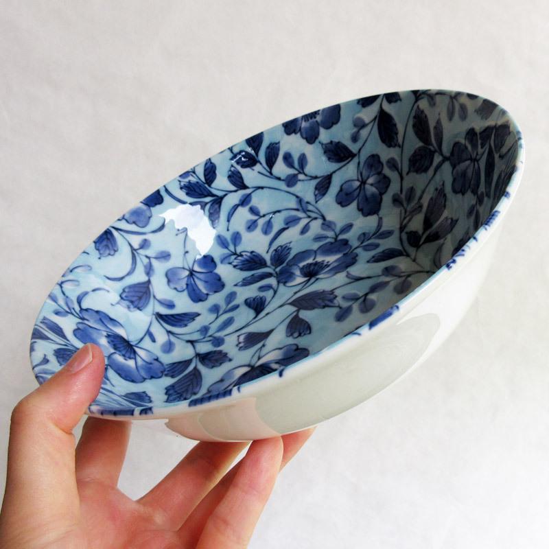   青い花柄 ボウル 約20cm kukka-クッカ- Sボウル （全2カラー） | フィンランド語で『花』を意味