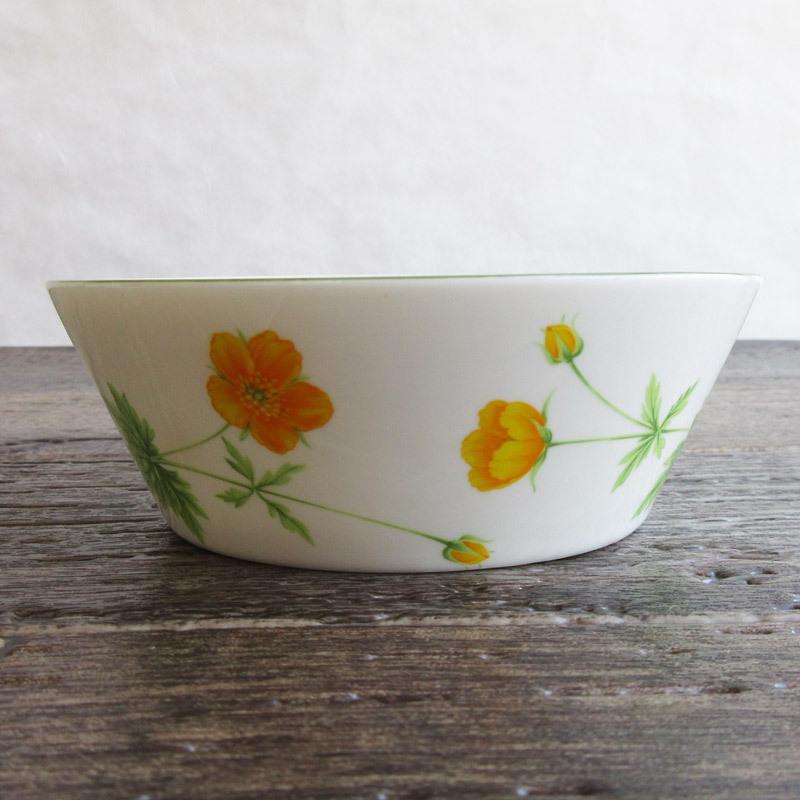 hiromichi nakano（ヒロミチナカノ） 台形サラダボウル 黄色い花柄