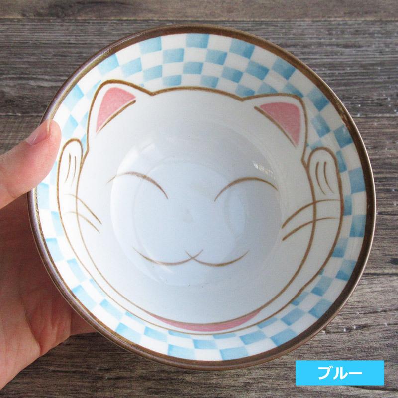 まねきねこ 4.8多用丼（2色選択）/ ネコ ねこ 招き猫 4.8寸 日本製 和 