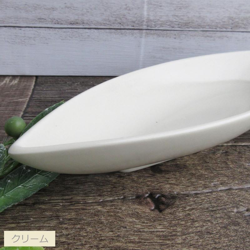 ベーカー皿 食器 ホワイト ブラック クリーム 浅い皿 白い食器 舟形皿