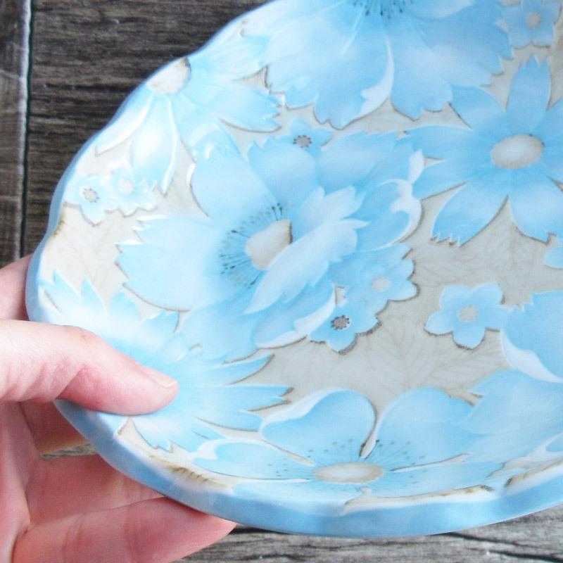 プレート パスタ皿 カレー皿 食器 日本製 陶磁器 花柄 flower garden