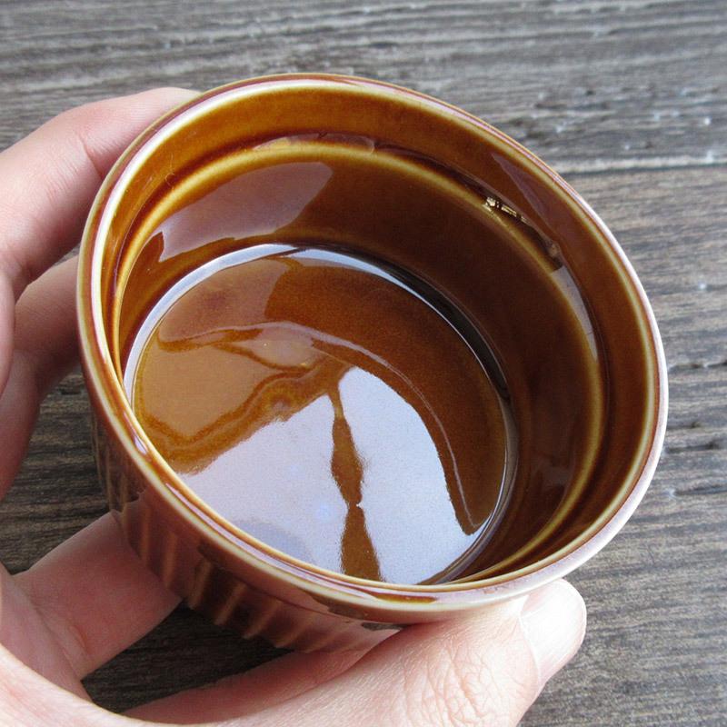 ココット 食器 スフレ 飴色 アメ色 茶色 お菓子づくり 小鉢 レトロ