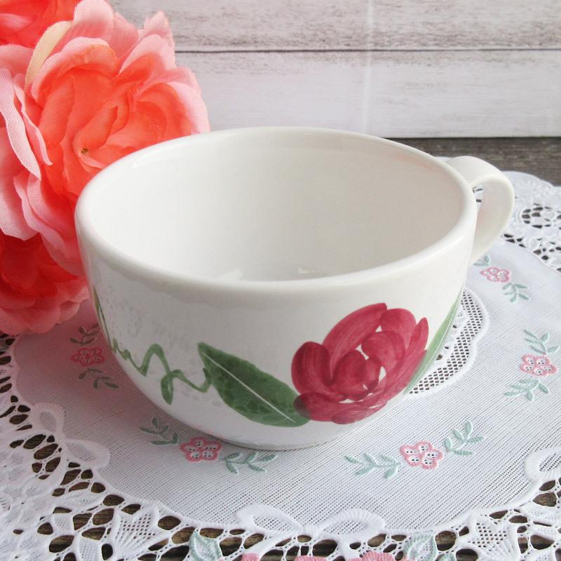 スープカップ 230cc 洋食器 スープマグ レトロ アンティーク 手描き