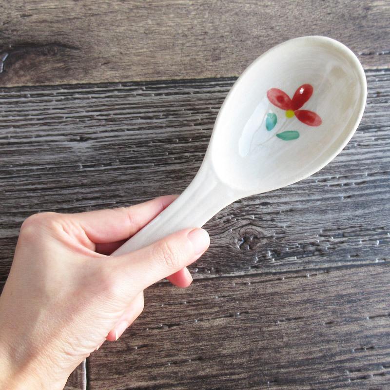 れんげ 陶器 食器 Lサイズ 大きなサイズ あると便利なサイズ レンゲ