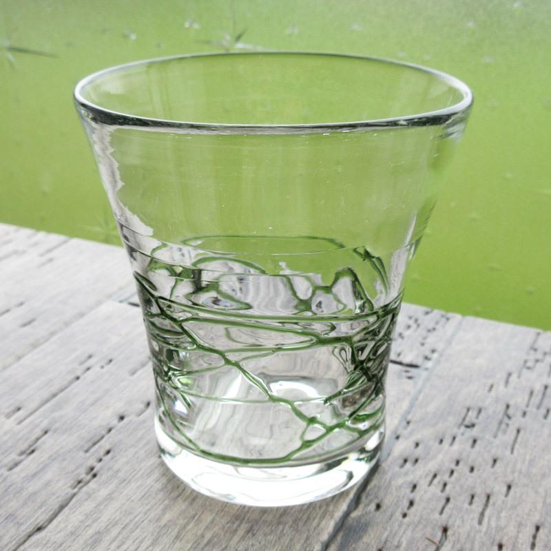 グリーン水面 手造りグラス おしゃれ タンブラー ビードロ びいどろ コップ アイスコーヒー アイスティー ナチュラル ガラス食器 Y506 サラーミキ Yahoo 店 通販 Yahoo ショッピング