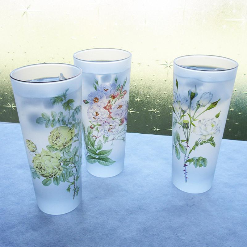 【新品未使用】昭和レトロ　ガラス食器 花柄 大鉢皿 ファンシークラフトグラス 昭和レトロ KAMEI 花柄特大ガラスボウル 径29センチ【通販