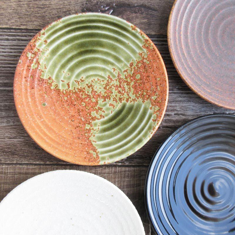 【京窯】 小皿　豆皿　1個 渦巻き模様　(14) 京窯】 小皿豆皿1個 渦巻き模様(14)