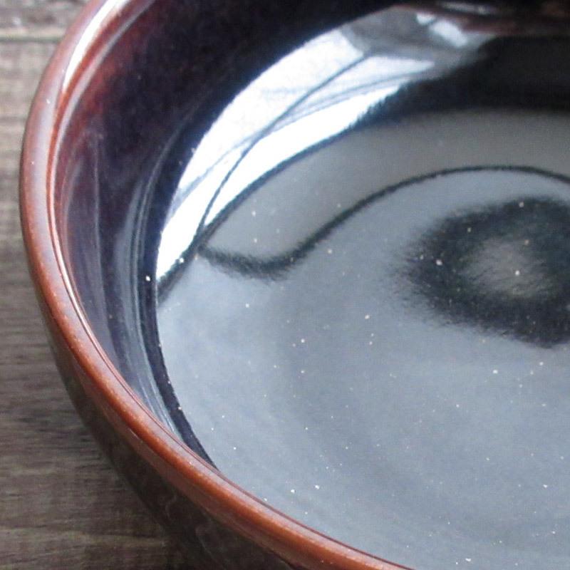 黒い陶器の楕円形器 茶道 茶菓子 【公式通販】