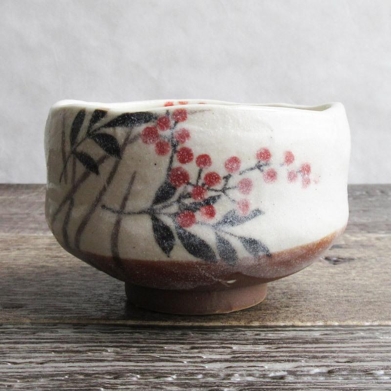 完売】小抹茶碗 南天 / 抹茶茶碗 かわいい ナンテン なんてん カワイイ