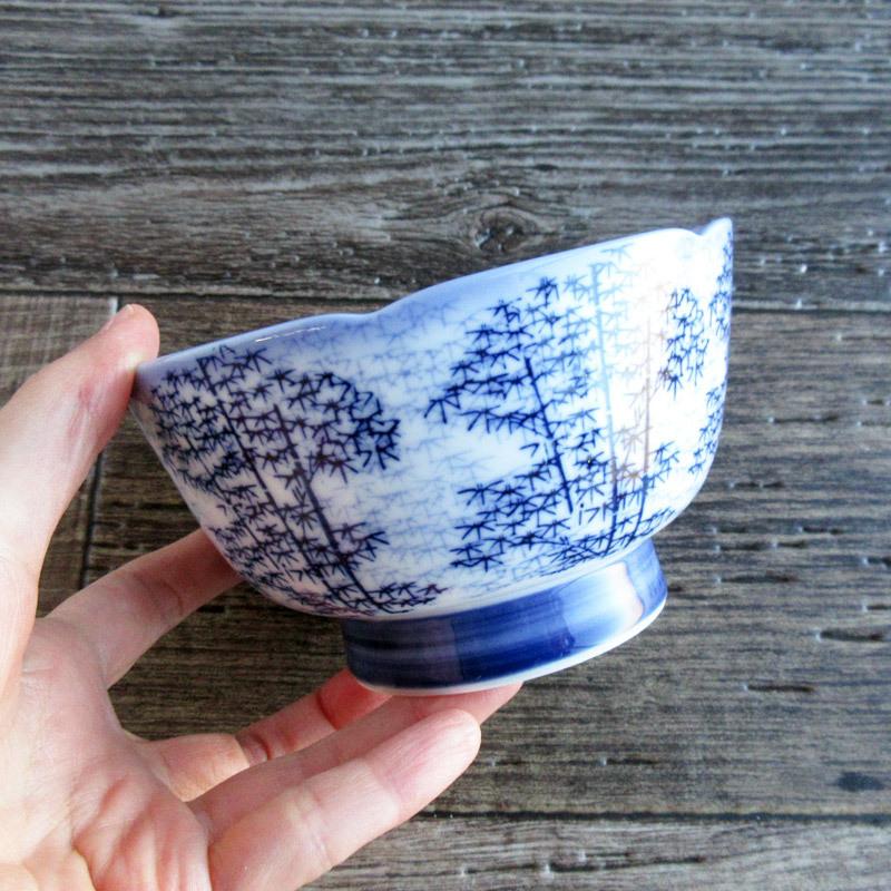 6客セット] 織部 つる花刺身鉢 向付 刺身鉢 中鉢 和食器 料亭 旅館