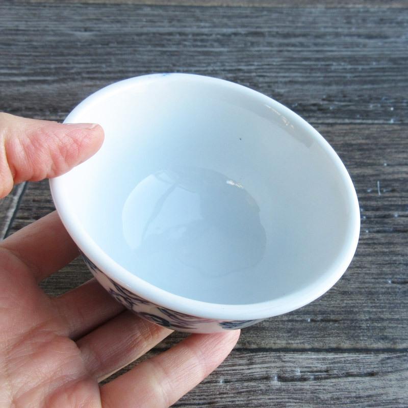 湯呑 ゆのみ 和食器 150cc 煎茶 日本製 瀬戸焼 お茶 瀬戸物 染付 反り