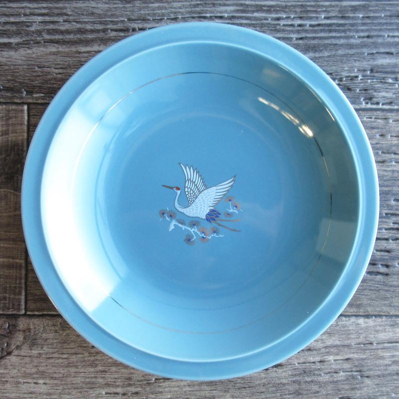 中皿 丸和皿 丸皿 和食器 水色 お正月 ハレの日 クープ皿 銀線 お刺身