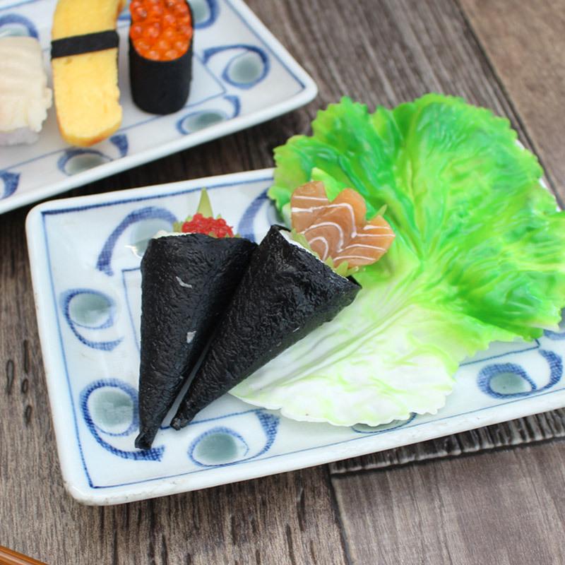 長角皿 刺身皿 焼き物皿 和食器 ナチュラル 布目模様 手描き風