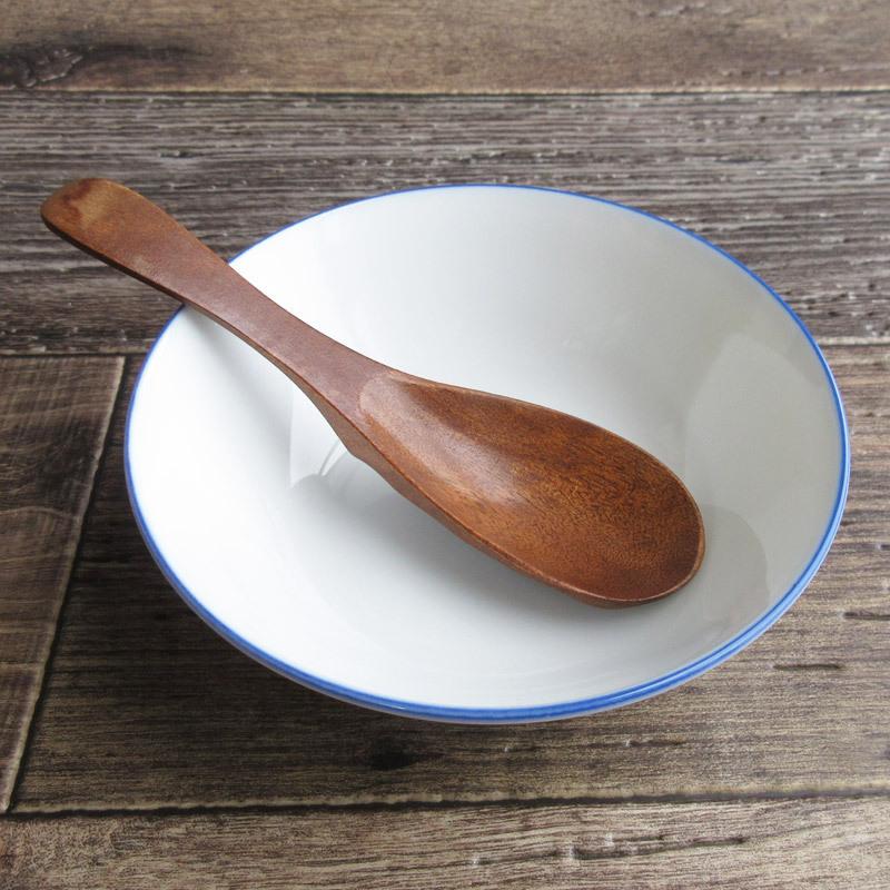 サラダボウル 小鉢 食器 ブルーライン ホーロー風 中鉢 白い食器