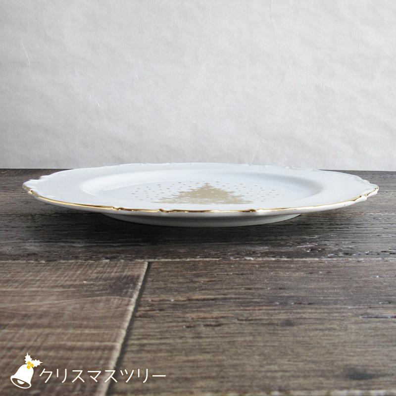 クリスマス パーティープレート 31.5cm(2柄選択)/ 大皿 金線 クリスマス パーティープレート 31.5cm(2柄選択)/ 大皿 金線