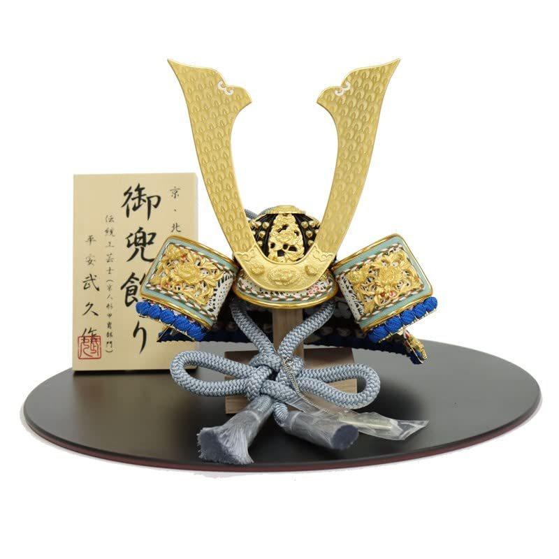 五月人形一枚物 青 兜平飾り8号幅30cm Gk172 2gs1177 225to1212 平安武久兜京甲冑インテリア初節句一枚物 青 黒 赤a B09wmrrr3n 2505 インテリア端午の節句