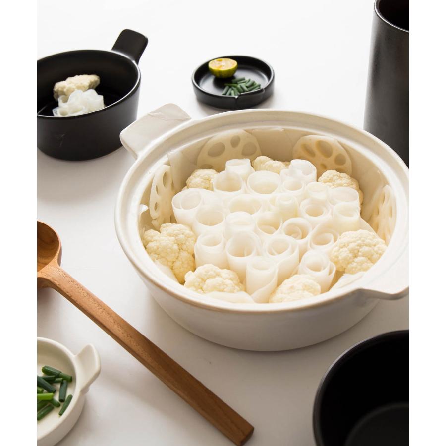 おしゃれな土鍋・炊飯鍋としてご飯を炊くのにも◎［b2c マルチクッカー L（2-3人用）］の画像