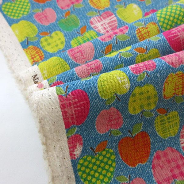 綿麻混キャンバス生地（5300-200）北欧調プリント　生地巾110cm   数量1（50cm）350円  日本製 |  | 02