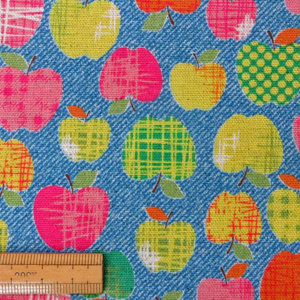 綿麻混キャンバス生地（5300-200）北欧調プリント　生地巾110cm   数量1（50cm）350円  日本製 |  | 10