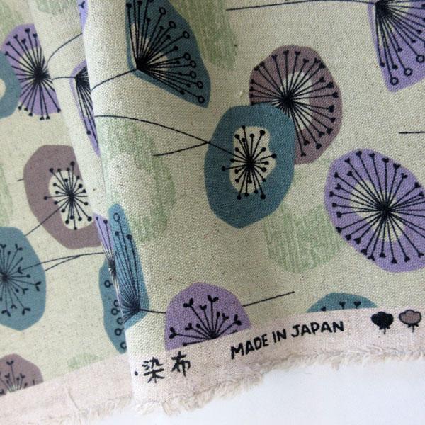 綿麻混キャンバス生地（7700-10）FUWARI/北欧調プリント　生地巾110cm   数量1（50cm）350円  日本製 |  | 17