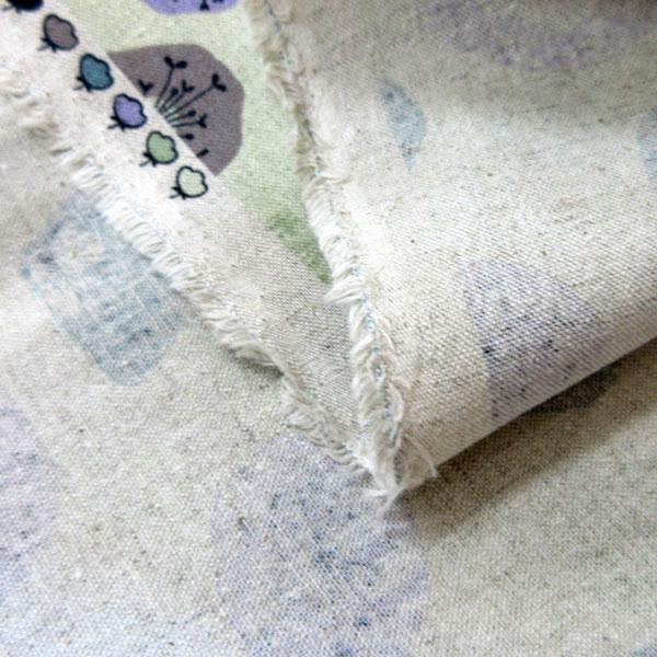 綿麻混キャンバス生地（7700-10）FUWARI/北欧調プリント　生地巾110cm   数量1（50cm）350円  日本製 |  | 20