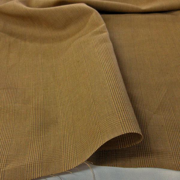綿麻混先染織生地（40032）ジャガードグレンチェック柄　生地巾148cm   数量1（50cm）490円 MADE in JAPAN |  | 06