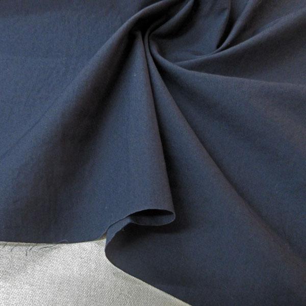 コットンリネン平織生地（13202K）　無地/ダークネイビー　 生地巾140cm 数量1（50cm）295円  MADE in JAPAN  *1.5ｍまで送料250円/ネコポス便可* |  | 01