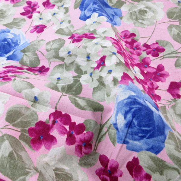 コットンリネン生地（YAS300）花柄プリント（水彩画風）  生地巾108cm 数量1（50cm）295円  MADE in JAPAN    *1.5mまで送料250円/ゆうパケット便* |  | 09
