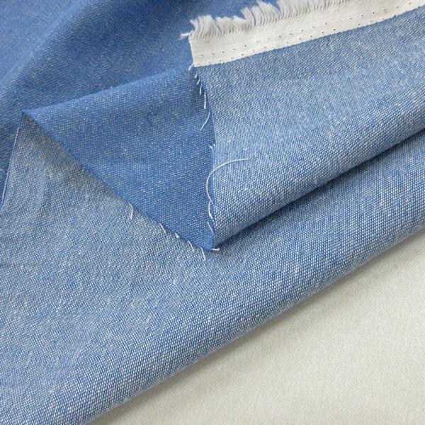 綿麻混ソフトワッシャーキャンバス（2559）デニム調pt（サックス）  生地巾108cm 数量1（50cm）295円 *1.5m（数量3）まで送料250円/ネコポス便可能です* |  | 05