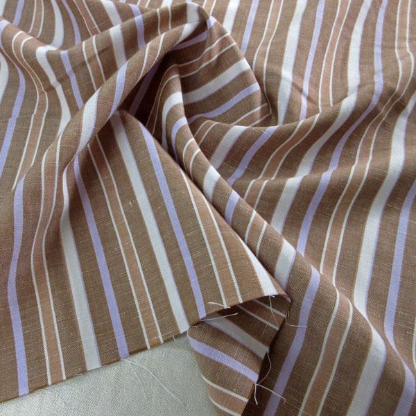 リヨセル麻混ソフトストライプ生地（11-8708-1）  生地巾140cm   数量1（50cm）450円    【NORTHERN LINEN/高級リネン素材】*値下げしました* |  | 14