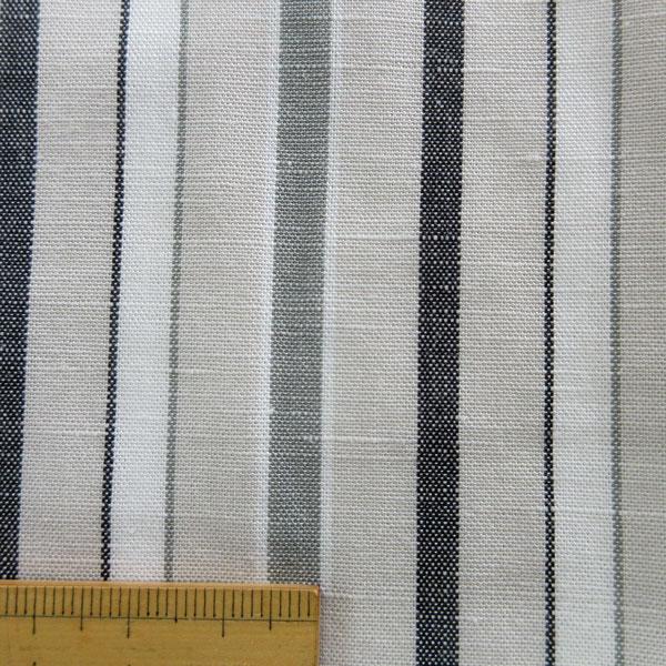 リヨセル麻混ソフトストライプ生地（11-8708-1）  生地巾140cm   数量1（50cm）450円    【NORTHERN LINEN/高級リネン素材】*値下げしました* |  | 05