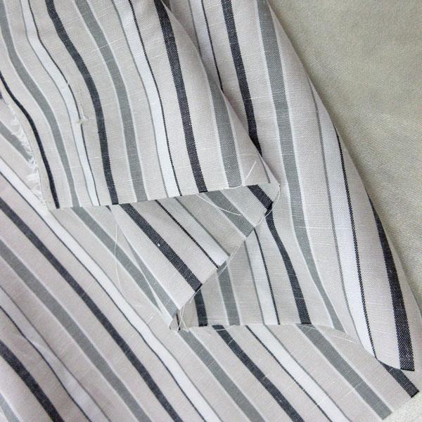 リヨセル麻混ソフトストライプ生地（11-8708-1）  生地巾140cm   数量1（50cm）450円    【NORTHERN LINEN/高級リネン素材】*値下げしました* |  | 08