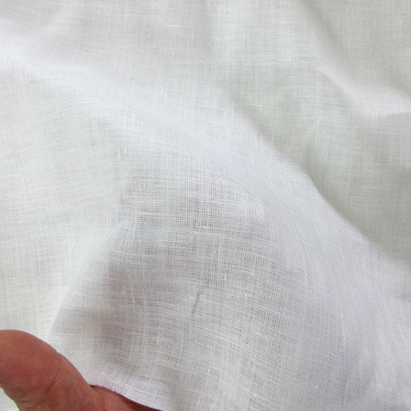 リネン100%織生地（OEB-39390W）無地（白/蛍光晒）　生地巾112cm 数量1（50cm）490円  【特価商品】MADE in JAPAN |  | 01
