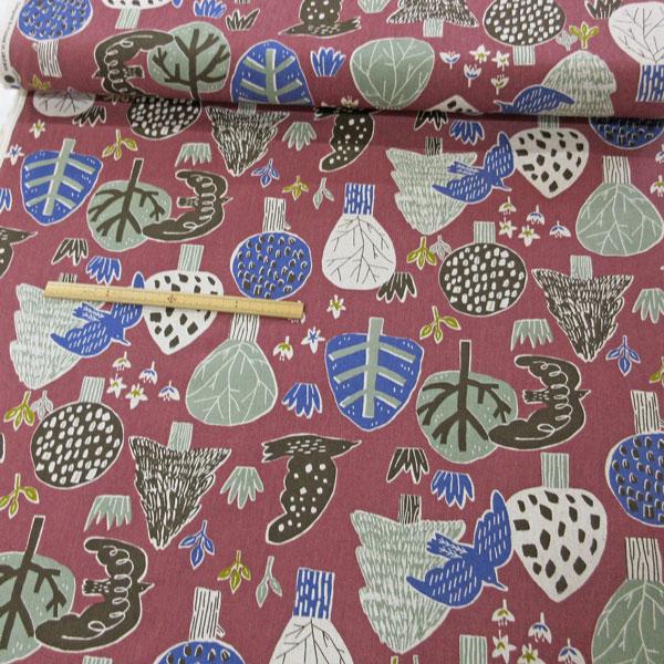 コットンリネンキャンバス生地（AP45901）北欧の森PT  生地巾110cm 数量1（50cm）490円  MADE in JAPAN    【特価商品】 |  | 11