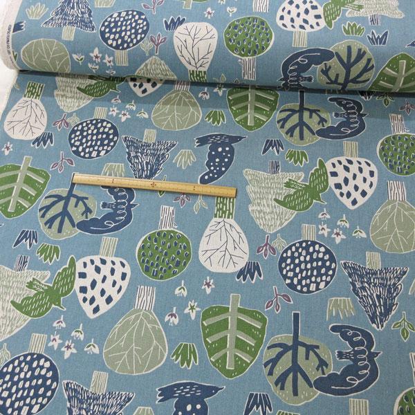 コットンリネンキャンバス生地（AP45901）北欧の森PT  生地巾110cm 数量1（50cm）490円  MADE in JAPAN    【特価商品】 |  | 15