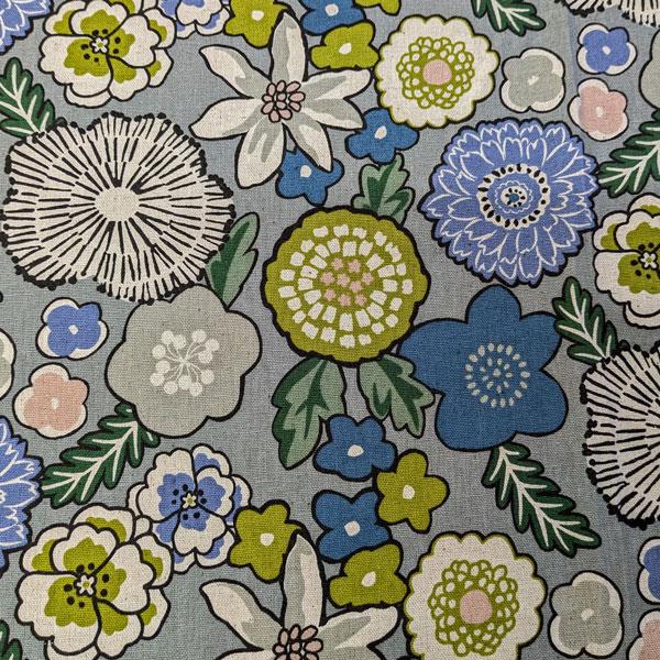 コットンリネンキャンバス生地（AP55804-2）北欧の森PT  生地巾110cm 数量1（50cm）490円  MADE in JAPAN    *1mまで送料250円/ネコポス便可能* |  | 03