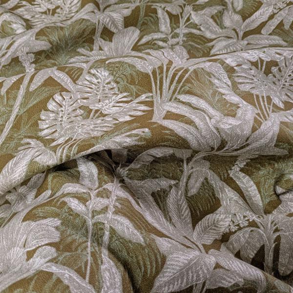 綿麻混織生地メロンクロス（5025-310）ボタニカルプリント　生地巾110cm   数量1（50cm）390円　　 MADEinJAPAN |  | 15