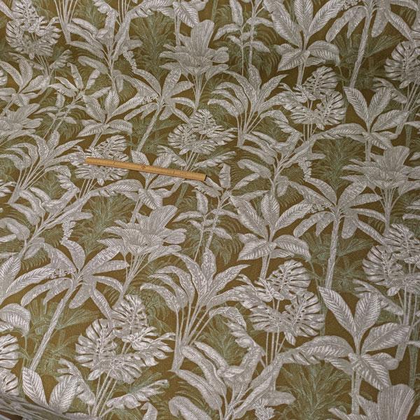 綿麻混織生地メロンクロス（5025-310）ボタニカルプリント　生地巾110cm   数量1（50cm）390円　　 MADEinJAPAN |  | 17