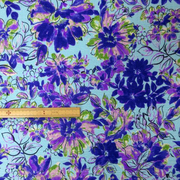 小紋工房】PE100%ファンシーブッチャー生地（KKP7831-25）多色プリント